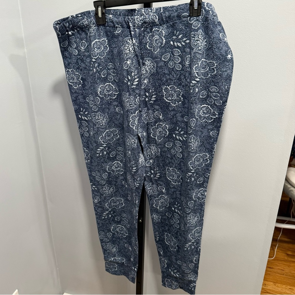 Lucky Brand Lounge Pajama Pants Blue Paisley, size XXL